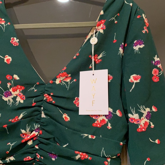 WAYF Gaby Ruched Mini Dress - Picture 6 of 7